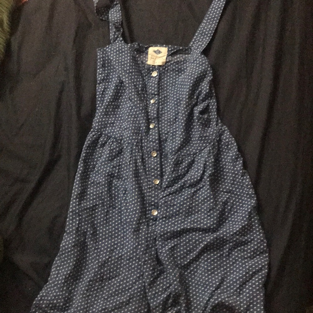 short blue sun dress